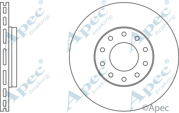 APEC BRAKING Тормозной диск DSK2803